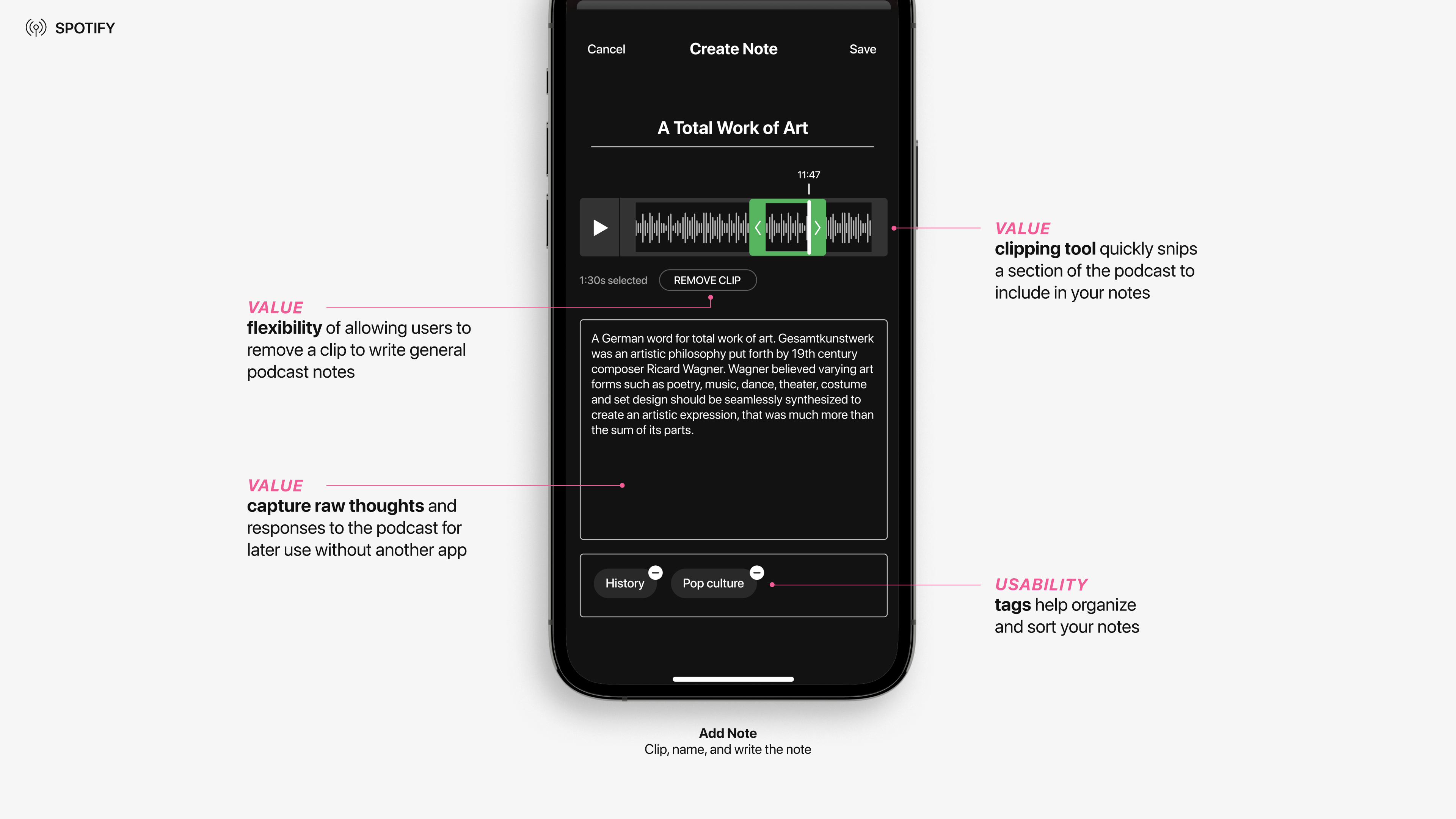 A comparison of music and podcasts on Spotify